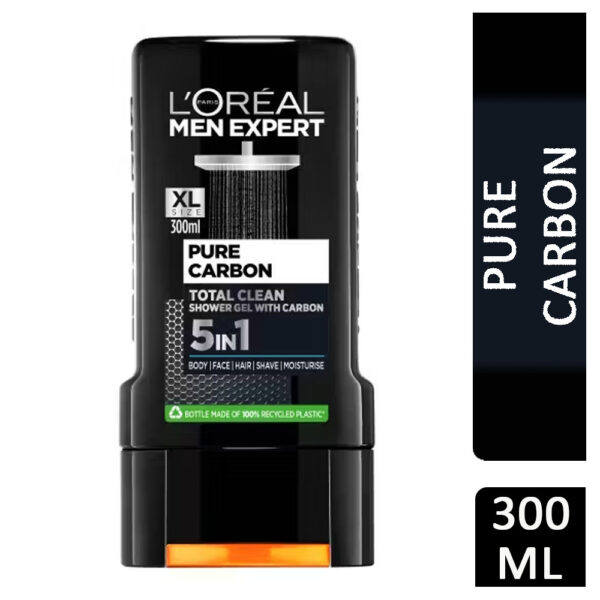 L'Oreal Men Expert Shower Gel Pure Carbon 5-In-1