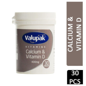 Valupak Calcium and Vitamin D 30 Tablets