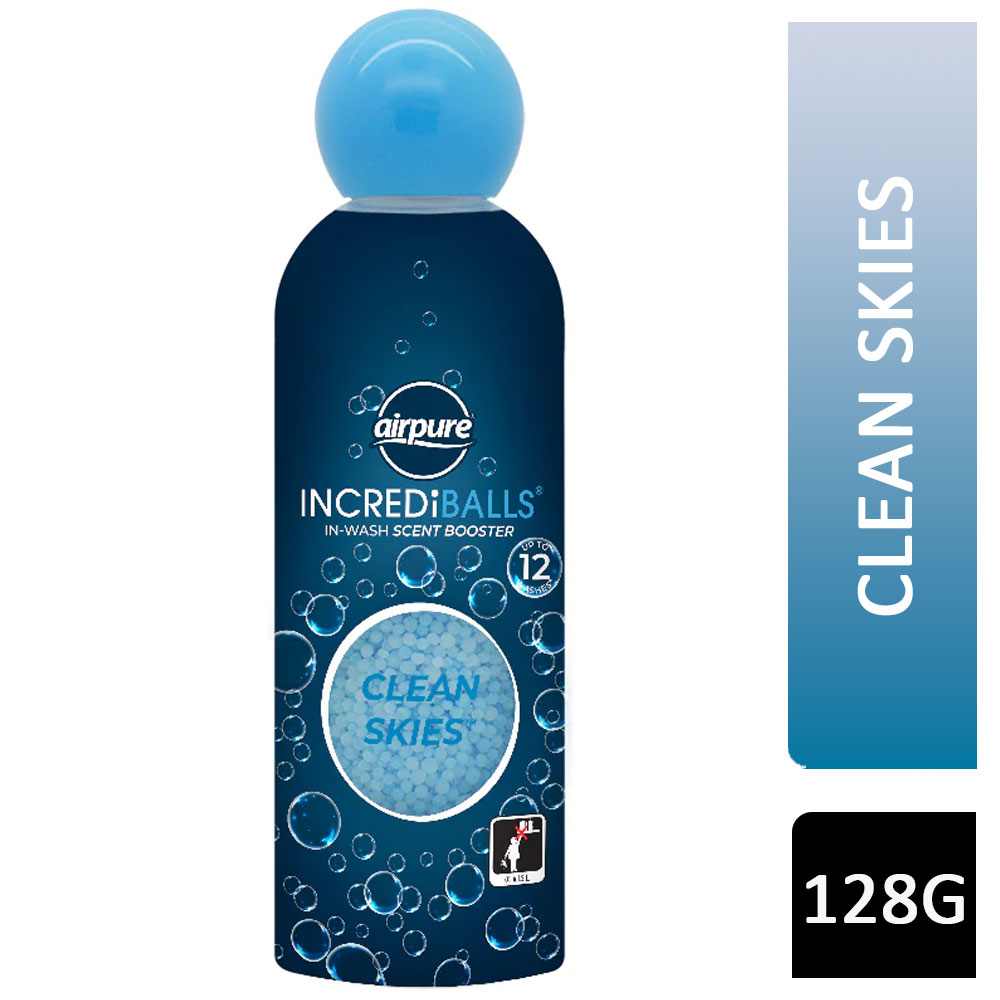 AirPure IncrediBalls In Wash Scent Booster Clean Skies 128g