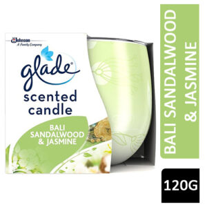 Glade Scented Candle Bali Sandalwood & Jasmine 120g