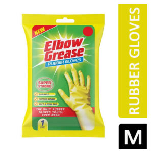 Elbow Grease Yellow Rubber Gloves Medium