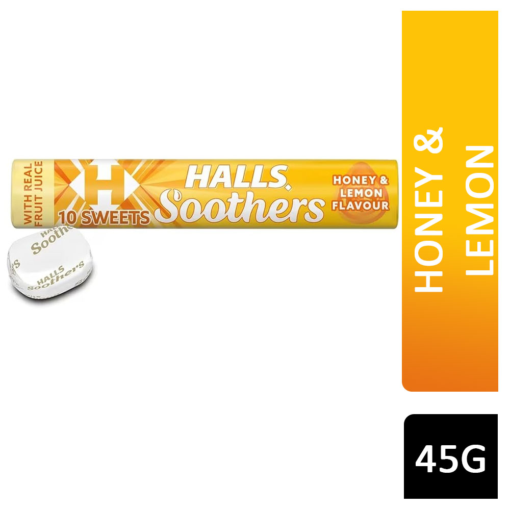 Halls Soothers Honey & Lemon Flavour 45g