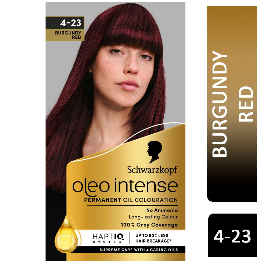 Schwarzkopf Oleo Intense Burgundy Red 4-23 Permanent Hair Dye