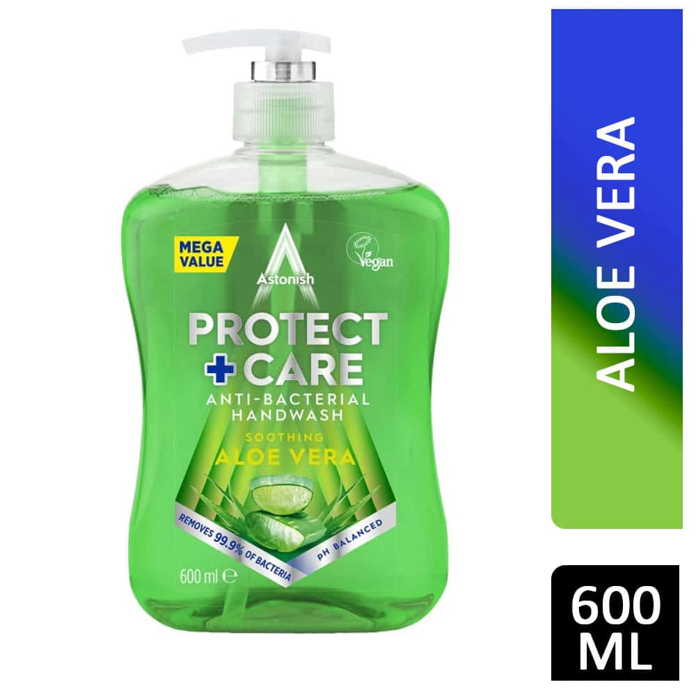Astonish Protect & Care Antibacterial Handwash Aloe Vera 600ml