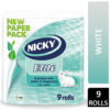 Nicky Elite Toilet Rolls 3ply White 9 Roll