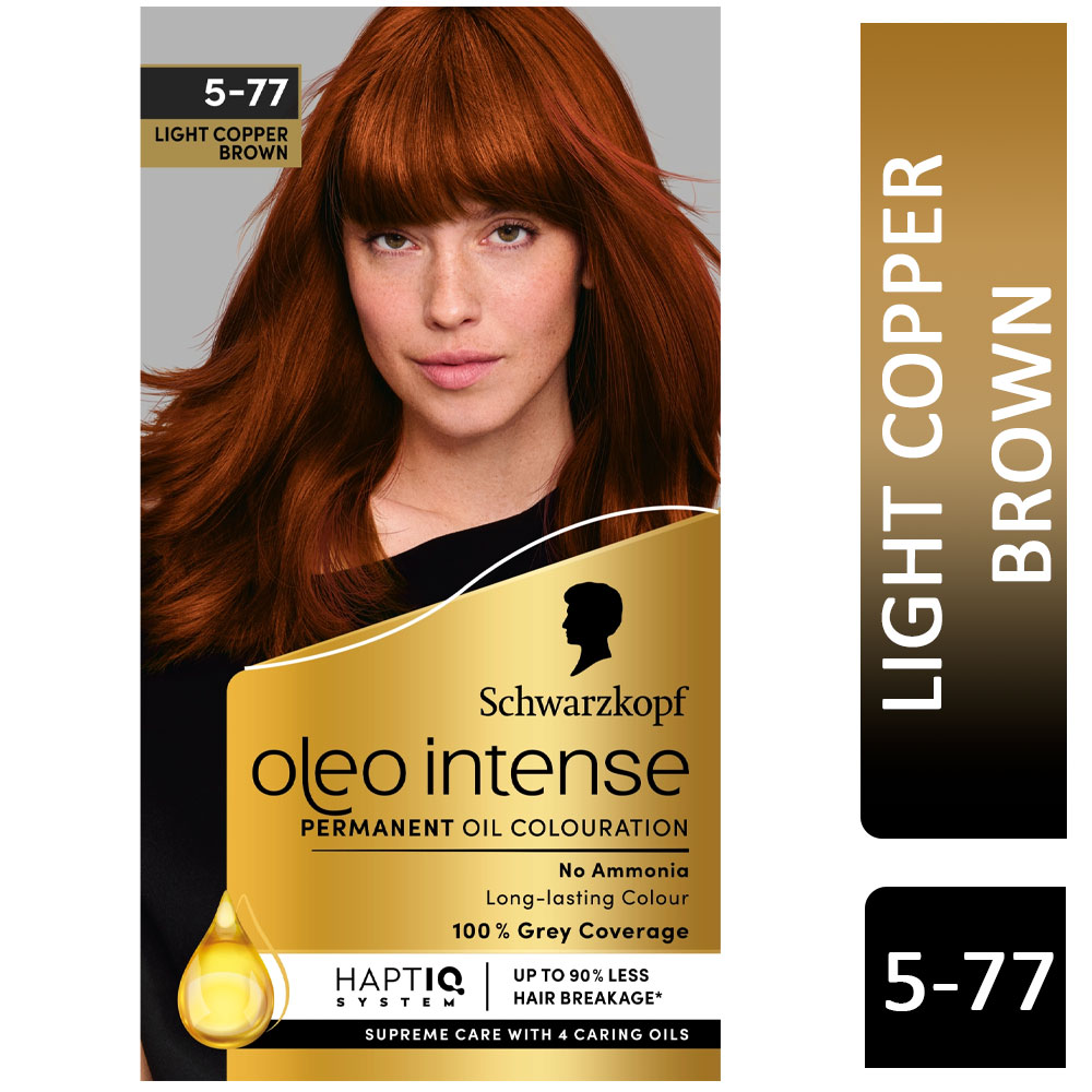Schwarzkopf Oleo Intense Light Copper Brown 5-77 Permanent Hair Dye