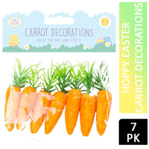 Hoppy Easter Carrot Decorations 7 Pack