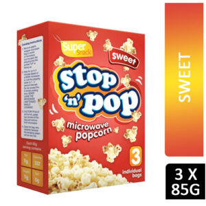 Stop 'N' Pop Sweet Microwave Popcorn 3 x 85g