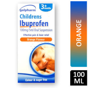 Galpharm 3+ Children's Ibuprofen Orange Flavour 100ml