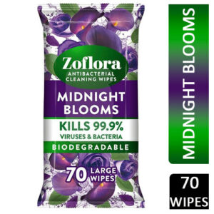 Zoflora Biodegradable Large Wipes Midnight Blooms 70s