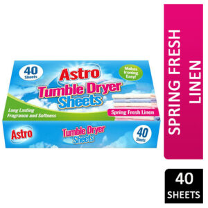 Astro Tumble Dryer Sheets Spring Fresh Linen 40pcs