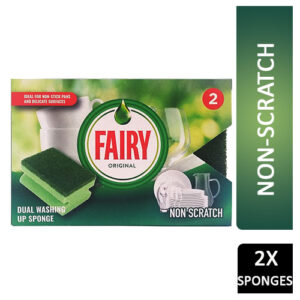 Fairy Original Non-Scratch Dual Washing Up Sponges 2pk