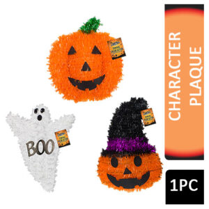 Fangtastic Halloween Decorations Tinsel Character Plaque