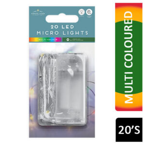 North Star Lighting 20 Micro LED Battery Operated Lights - Multi Colour
