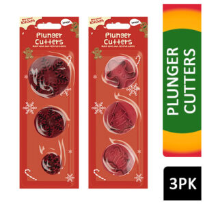 Mrs Claus' Xmas Plunger Cutters 3 Pack