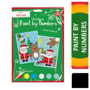 Santa Loves Kids Crafts Xmas Paint By Numbers 2 Pack