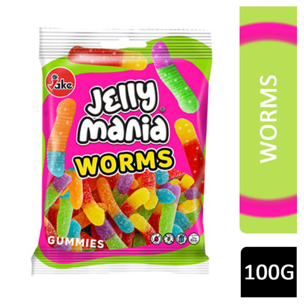 Jelly Mania Gummies Worms 100g