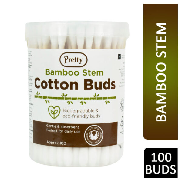 Pretty Bamboo Stem Cotton Buds 100s