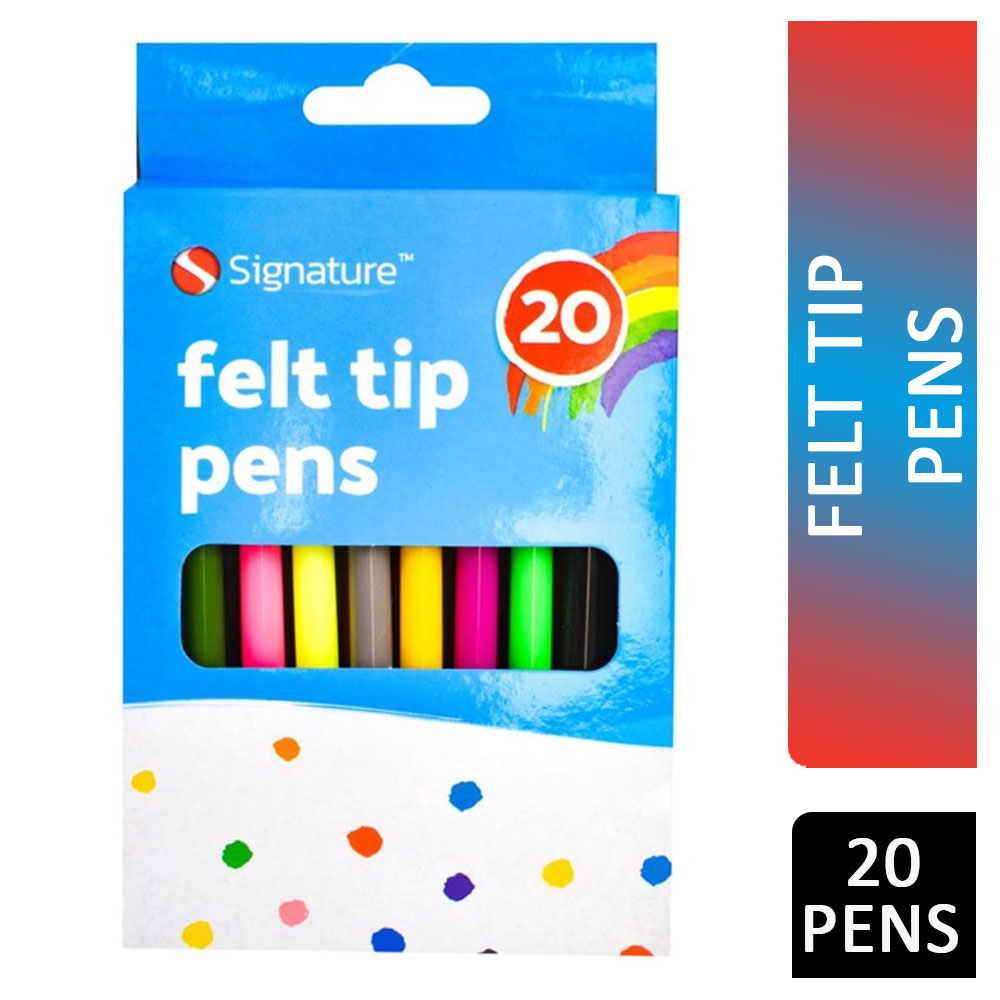 Signature Felt Tip Pens 20pcs