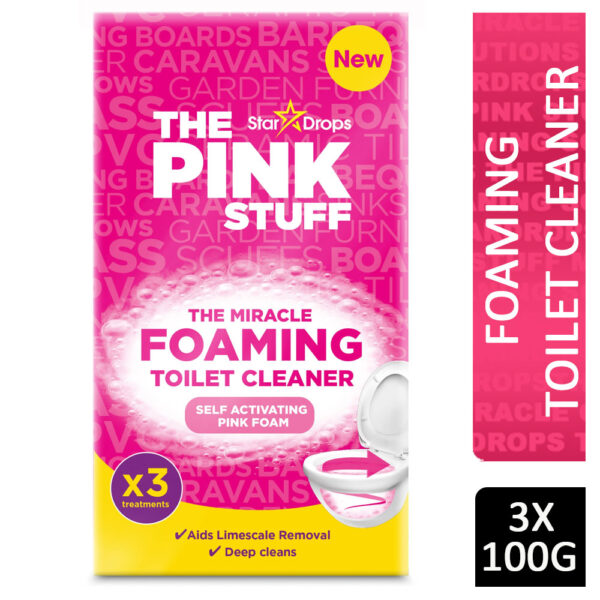Stardrops The Pink Stuff Miracle Foaming Toilet Cleaner 3x100g