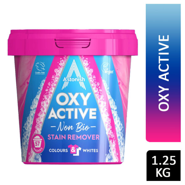 Astonish Oxy Active Non Bio Fabric Stain Remover 1.25kg