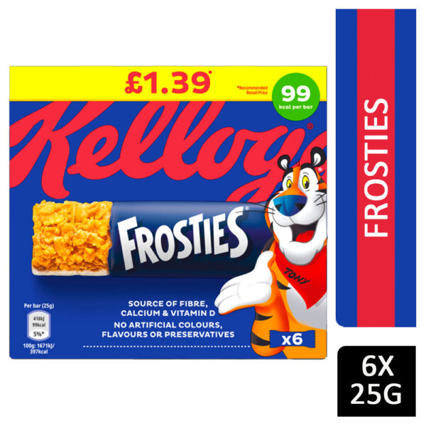 Kellogg's Frosties Cereal Bars 6x25g