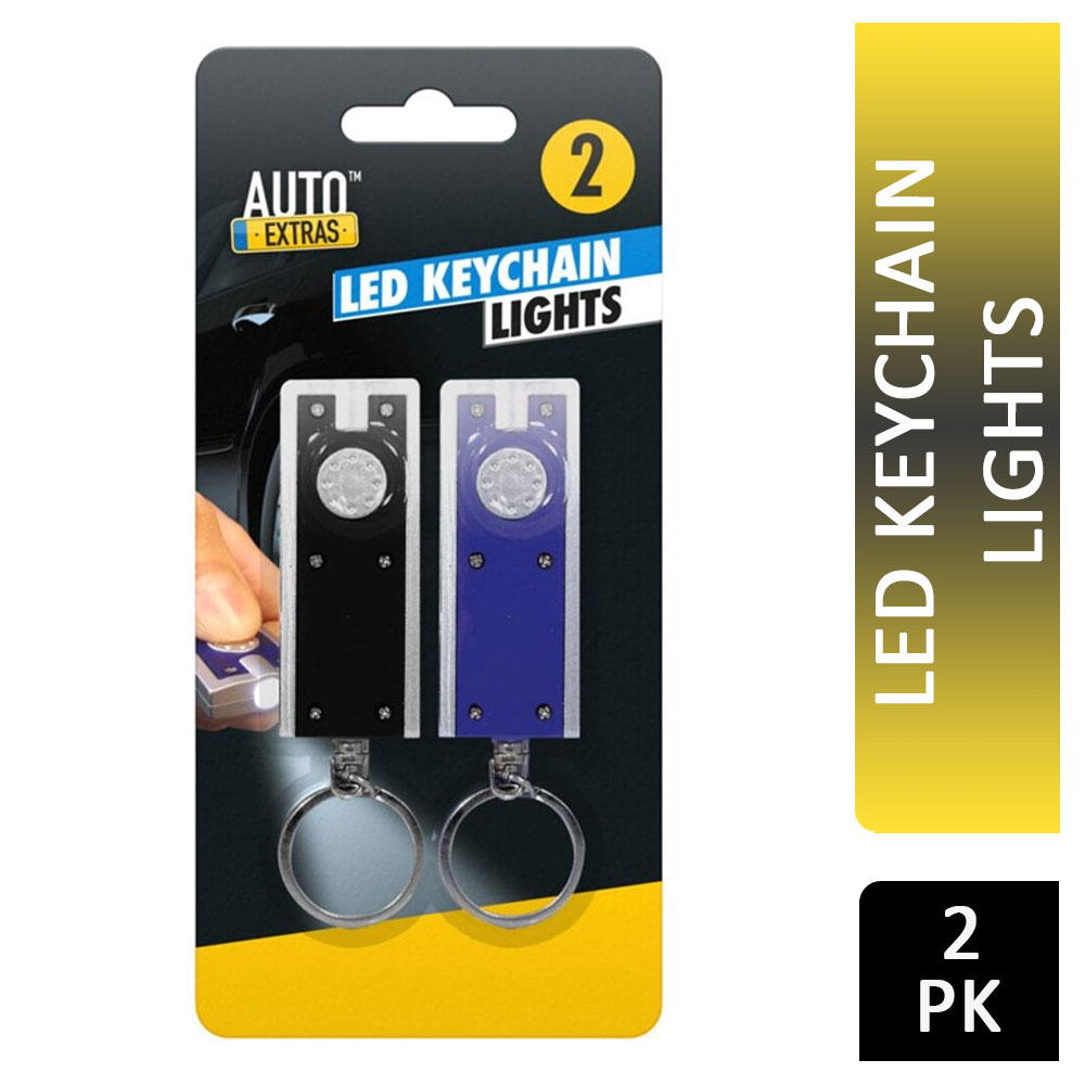 Auto Extras LED Keychain Lights 2pk
