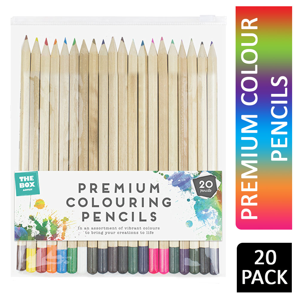 The Box Premium Colouring Pencils 20 Pack