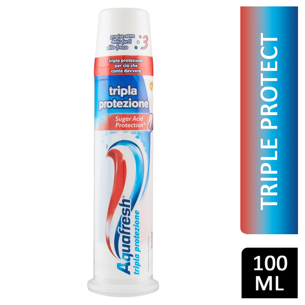 Aquafresh Toothpaste Triple Protect Pump 100ml