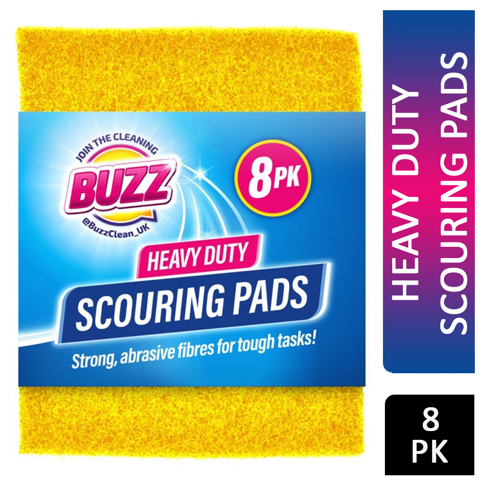 Buzz Heavy Duty Scouring Pads 8pk