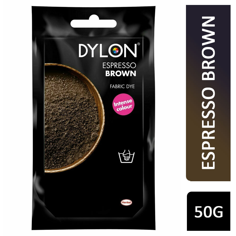 Dylon Hand Fabric Dye Espresso Brown 11 50g