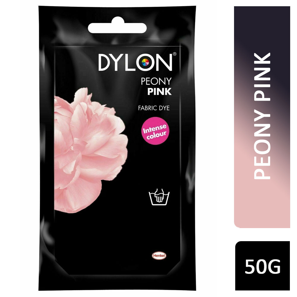 Dylon Hand Fabric Dye Peony Pink 07 50g