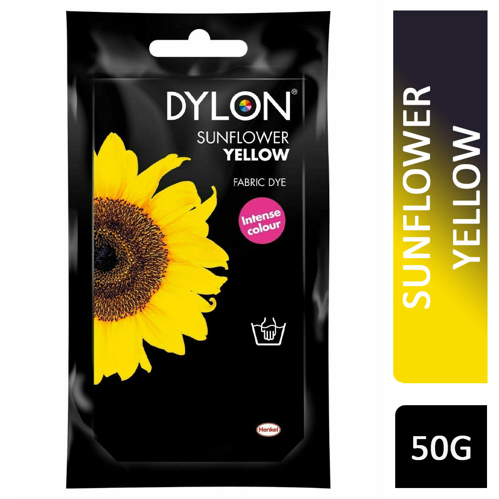 Dylon Hand Fabric Dye Sunflower Yellow 05 50g