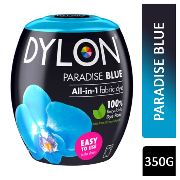Dylon All-In-1 Machine Fabric Dye Paradise Blue 21 350g
