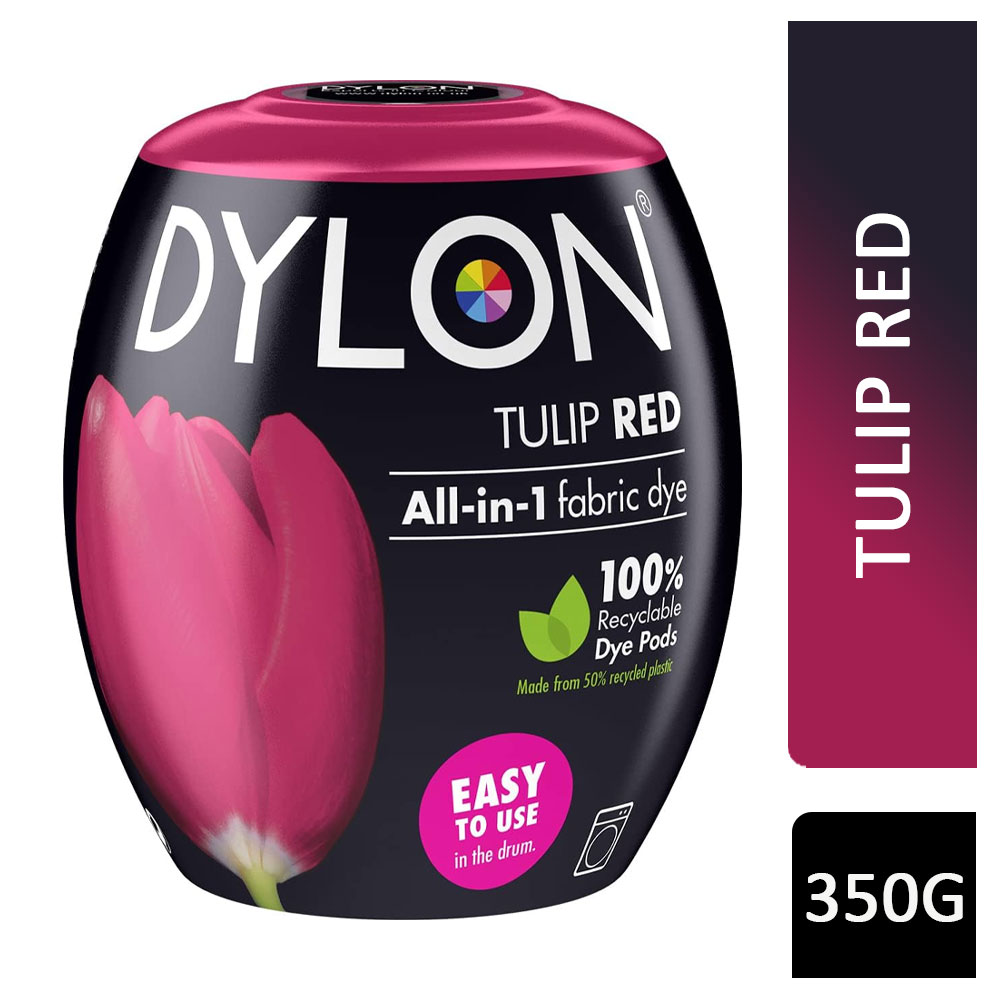 Dylon All-In-1 Machine Fabric Dye Tulip Red 36 350g