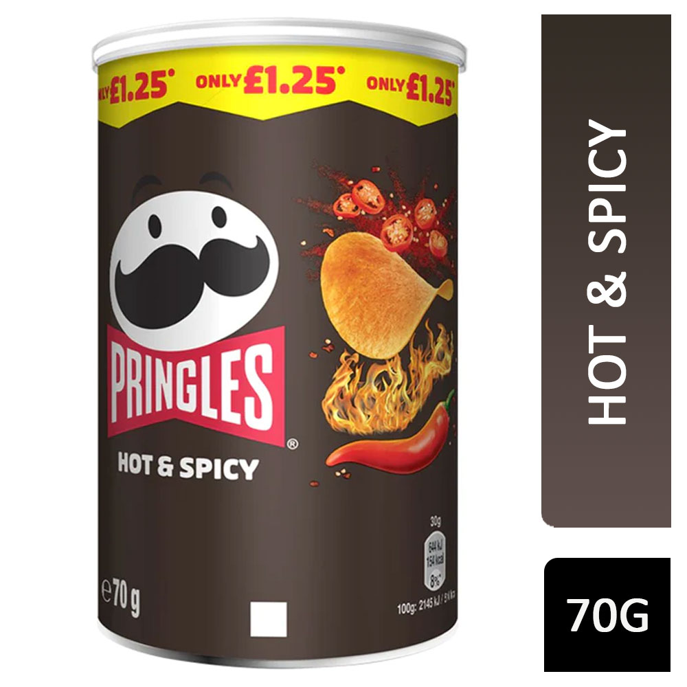 Pringles Crisps Hot & Spicy 70g