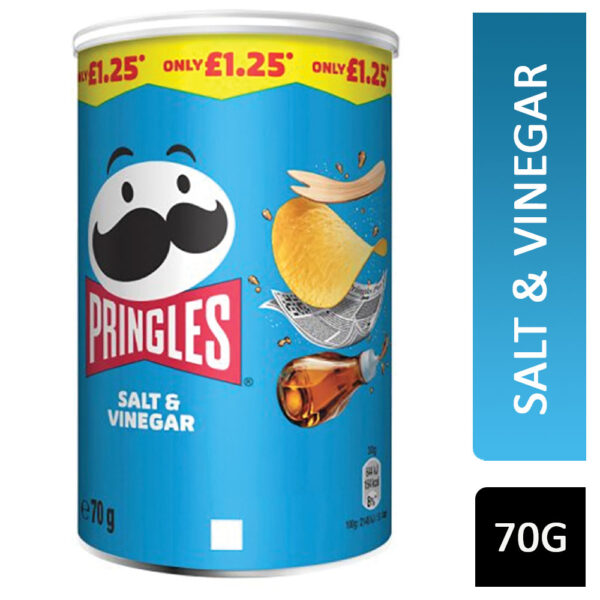Pringles Crisps Salt & Vinegar 70g