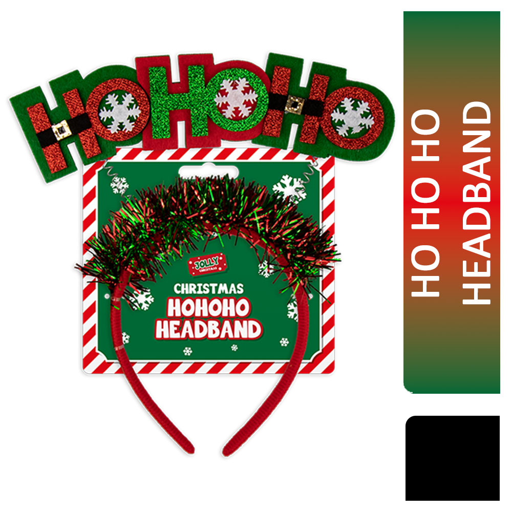 Jolly Christmas Novelty Ho Ho Ho Headband