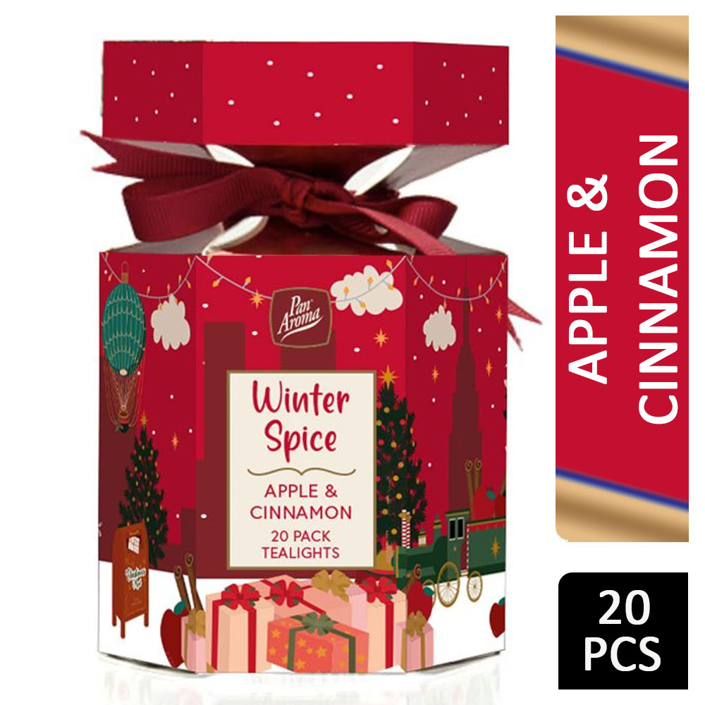 Pan Aroma Winter Spice Tealights Apple & Cinnamon 20s