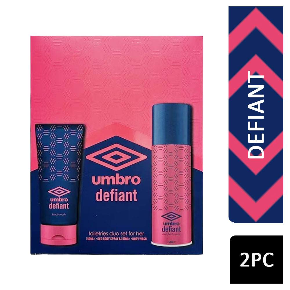 Umbro Duo Gift Set For Her Defiant 2pc