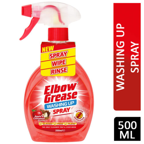 Elbow Grease Washing Up Spray Trigger Apple & Cinnamon 500ml