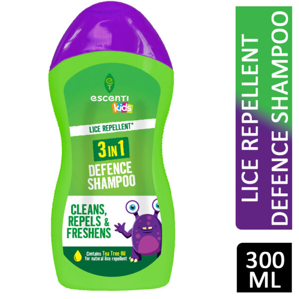 Escenti Kids Lice Repellent Lice Repellent 3 in 1 Defence Shampoo 300ml