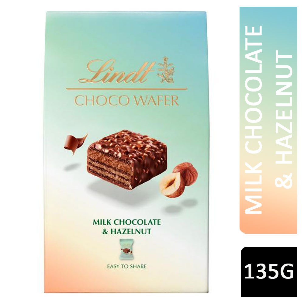 Lindt Choco Wafer Milk Chocolate & Hazelnut 135g