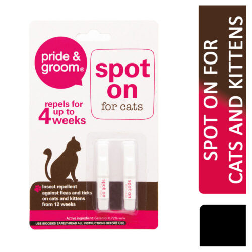 Pride & Groom Spot on Flea & Tick For Cats and Kittens