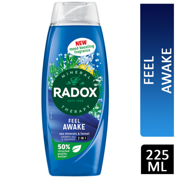 Radox Shower Gel & Shampoo Feel Awake Sea Minerals & Fennel 250ml