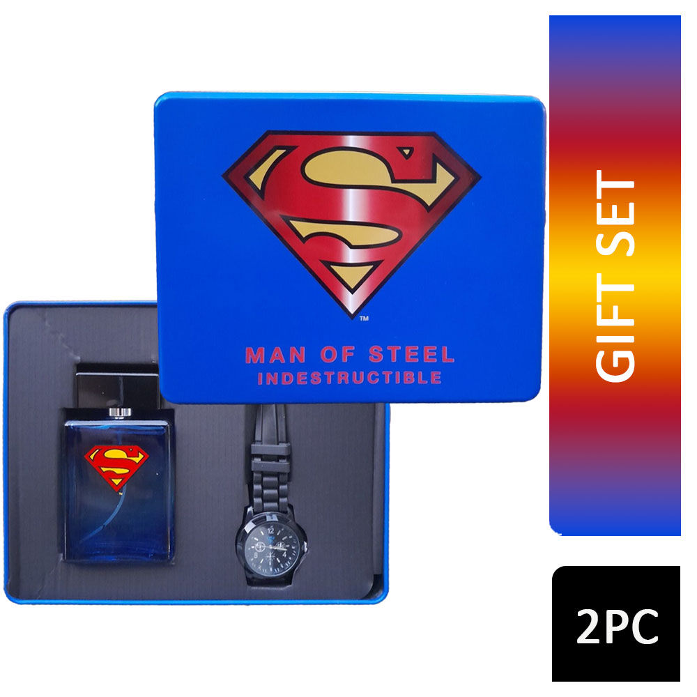 Superman Man Of Steel EDT & Watch Gift Set