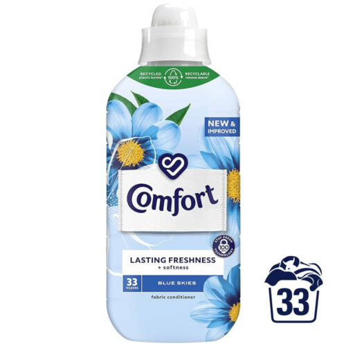 Comfort Fabric Conditioner Blue Skies 33 Washes 990ml