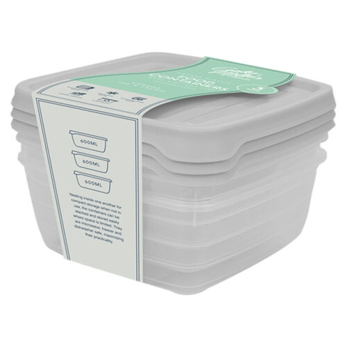 Cooke & Miller Food Containers 3pc