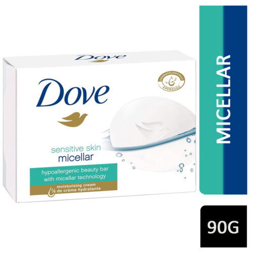 Dove Cream Soap Bar Sensitive Skin Micellar 90g