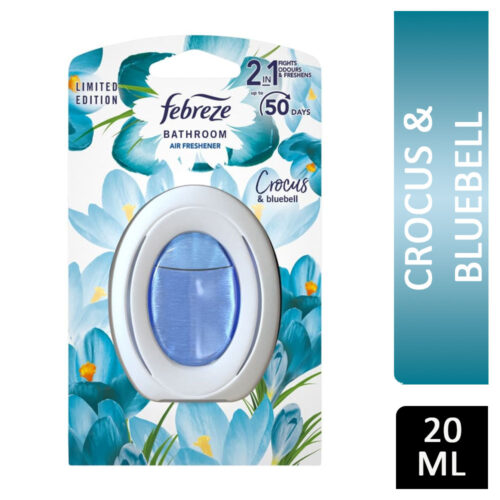 Febreze Small Spaces Bathroom Air Freshener Crocus & Bluebell 7.5ml
